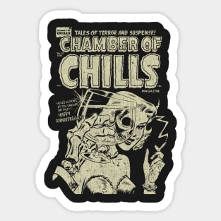 Chamber of Chills Vintage Sticker